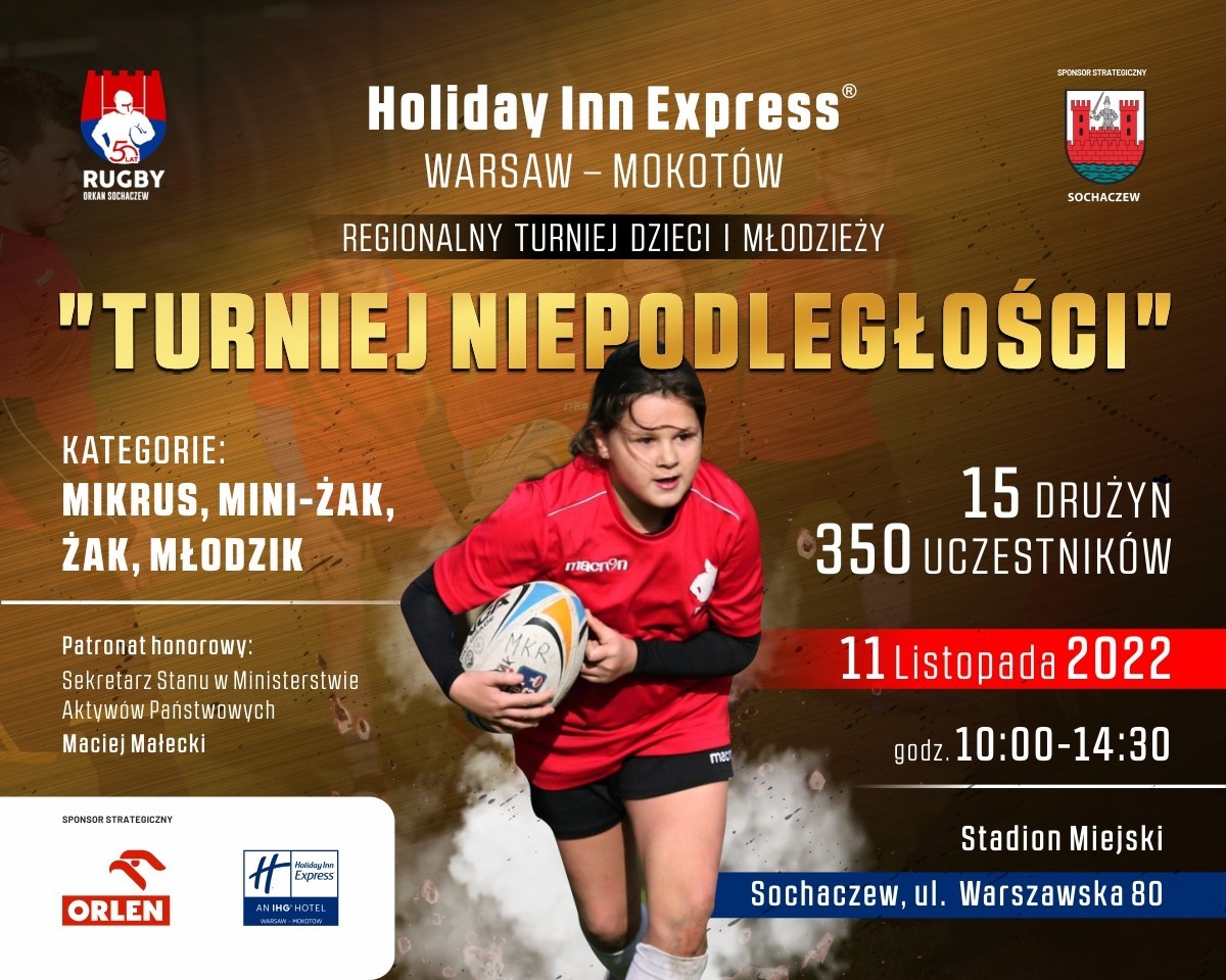 Holiday Inn Express® Warsaw – Mokotów sponsorem tytularnym Regionalnego Turnieju Dzieci i Młodzieży w Rugby w Sochaczewie
